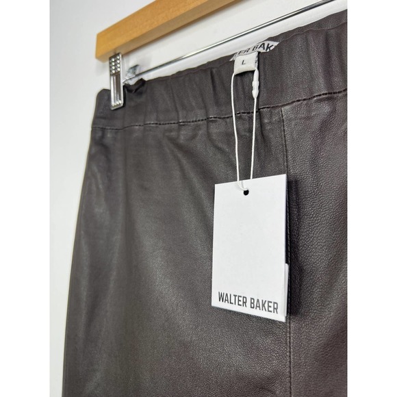 Walter Baker Lori Flare Leg Elastic Waist Pant Women's Mocha Size: L NWT - Picture 6 of 11